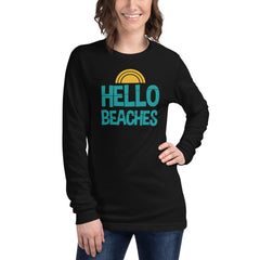 Hello Beaches Women's Long Sleeve Beach Shirt