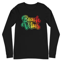 Beach Vibes Men's Long Sleeve Beach Shirt