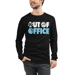 Out Of Office Men's Long Sleeve Beach Shirt