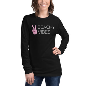 Beachy Vibes Women's Long Sleeve Beach Shirt - Super Beachy