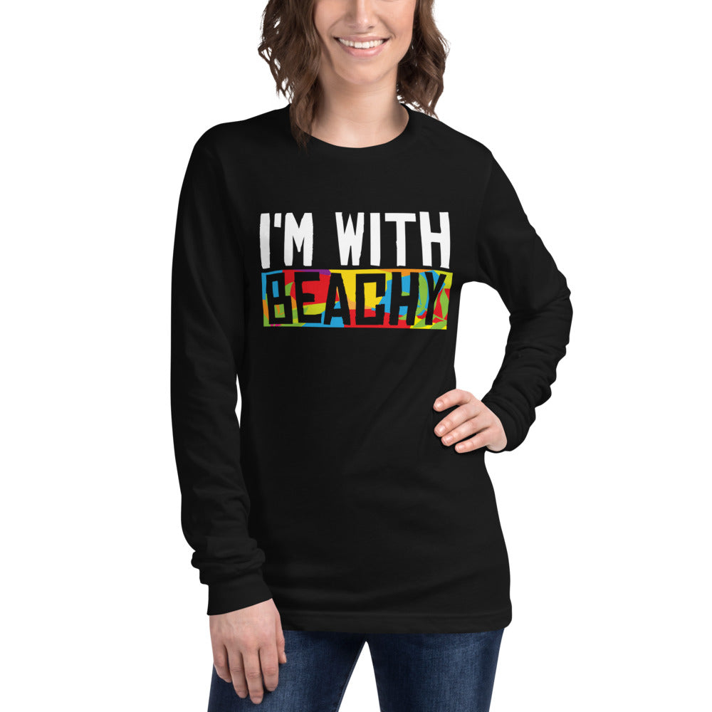 I'm With Beachy Women's Long Sleeve Beach Shirt - Super Beachy
