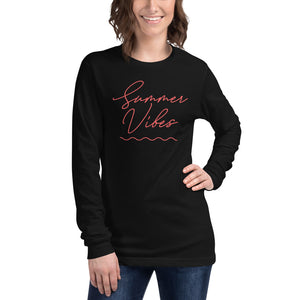 Summer Vibes Women's Long Sleeve Beach Shirt - Super Beachy