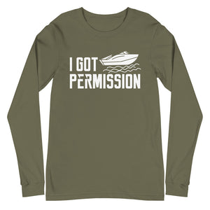 I Got Permission Men's Long Sleeve Beach Shirt - Super Beachy