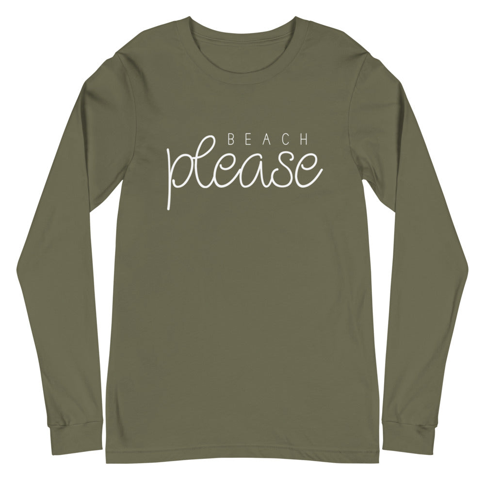 Beach Please Women's Long Sleeve Beach Shirt - Super Beachy