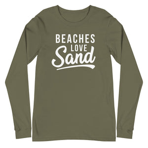 Beaches Love Sand Women's Long Sleeve Beach Shirt - Super Beachy