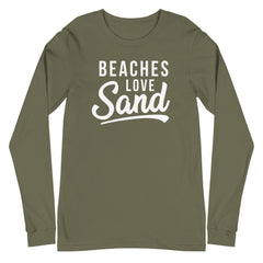 Beaches Love Sand Women's Long Sleeve Beach Shirt