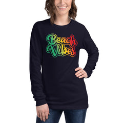 Beach Vibes Women's Long Sleeve Beach Shirt