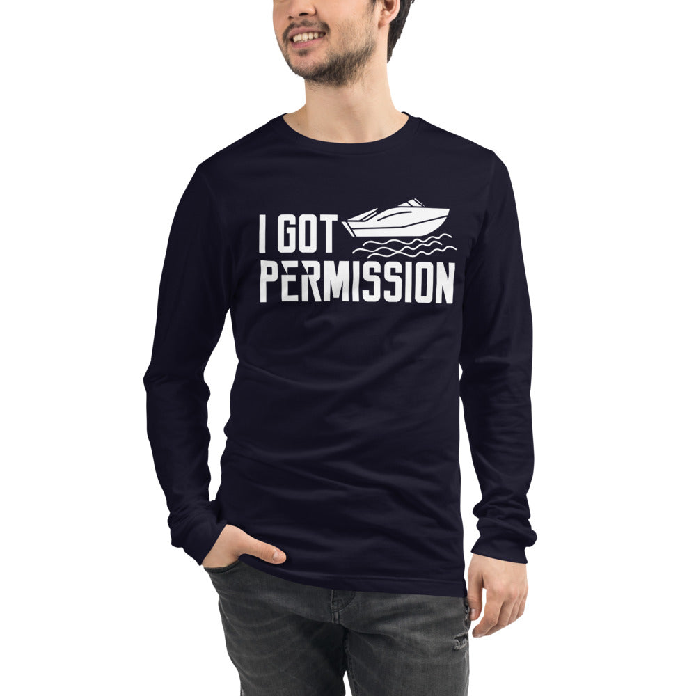 I Got Permission Men's Long Sleeve Beach Shirt - Super Beachy