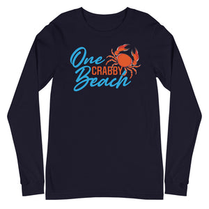 One Crabby Beach Women's Long Sleeve Beach Shirt - Super Beachy