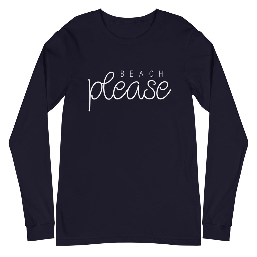 Beach Please Women's Long Sleeve Beach Shirt - Super Beachy