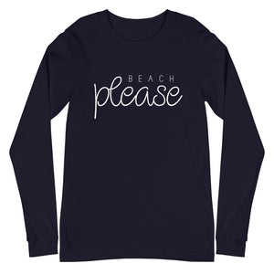 Beach Please Women's Long Sleeve Beach Shirt - Super Beachy