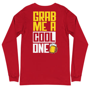 Grab Me A Cool One Men's Long Sleeve Beach Shirt - Super Beachy