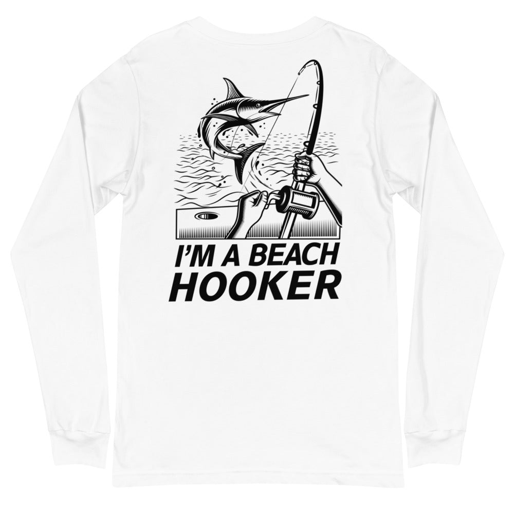 I'm A Beach Hooker Men's Beach Long Sleeve Shirt - Super Beachy