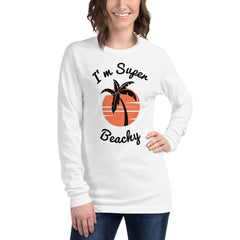 I'm Super Beachy Women's Long Sleeve Beach Shirt