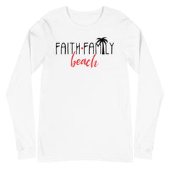 Faith Family Beach Women's Long Sleeve Beach Shirt