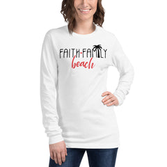 Faith Family Beach Women's Long Sleeve Beach Shirt
