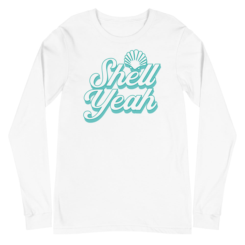 Shell Yeah Women's Long Sleeve Beach Shirt - Super Beachy