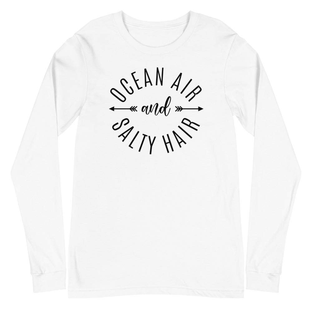 Ocean Air & Salty Hair Women's Long Sleeve Beach Shirt - Super Beachy