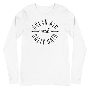 Ocean Air & Salty Hair Women's Long Sleeve Beach Shirt - Super Beachy