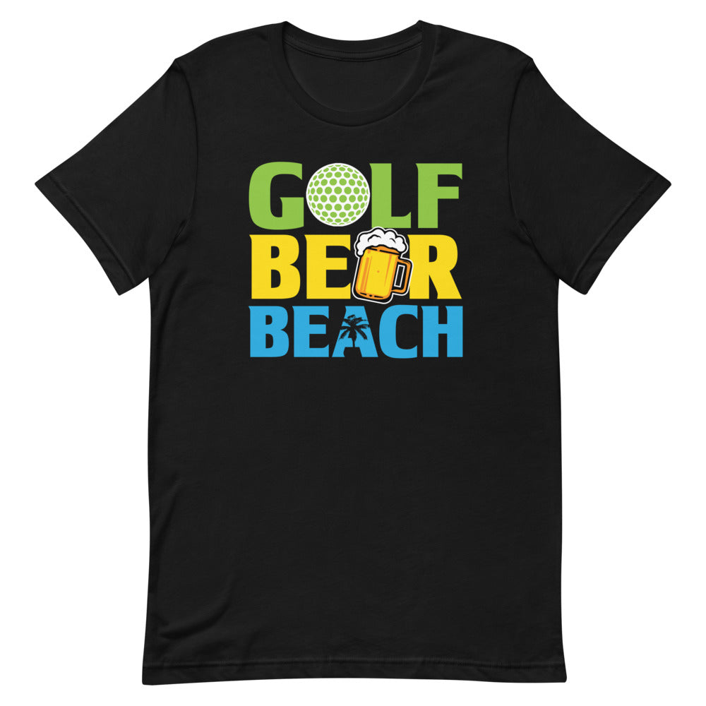 Golf Beer Beach Men's Beach T-Shirt - Super Beachy