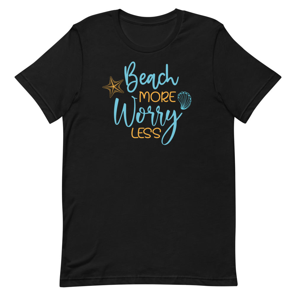 Beach More Worry Less Women's Beach T-Shirt - Super Beachy
