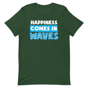 Happiness Comes In Waves Women's Beach T-Shirt - Super Beachy