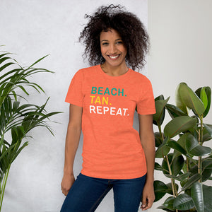 Beach Tan Repeat Women's Beach T-Shirt