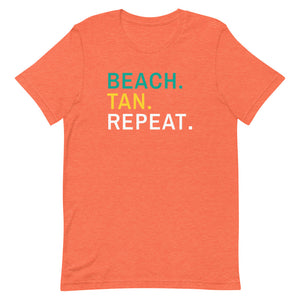 Beach Tan Repeat Women's Beach T-Shirt