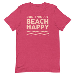 Don't Worry Beach Happy Women's Beach T-Shirt - Super Beachy