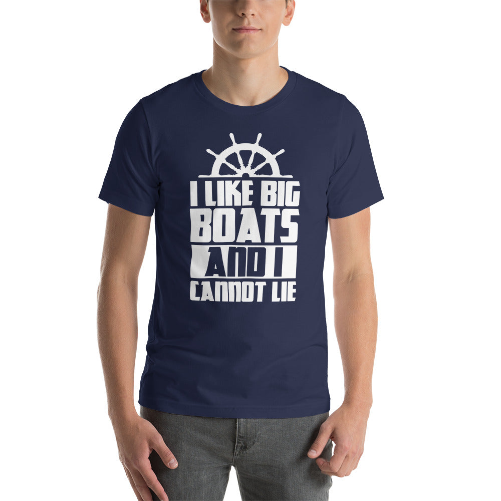 I Like Big Boats And I Cannot Lie Men's Beach T-Shirt - Super Beachy