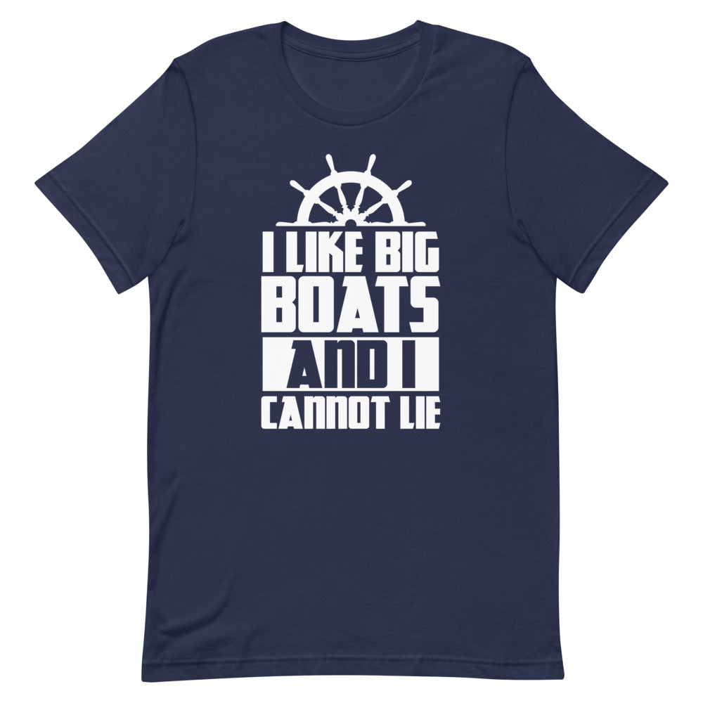 I Like Big Boats And I Cannot Lie Men's Beach T-Shirt - Super Beachy