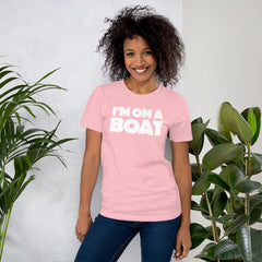 I'm On A Boat Women's Beach T-Shirt.