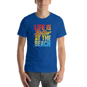 Life Is Better At The Beach Men's Beach T-Shirt - Super Beachy