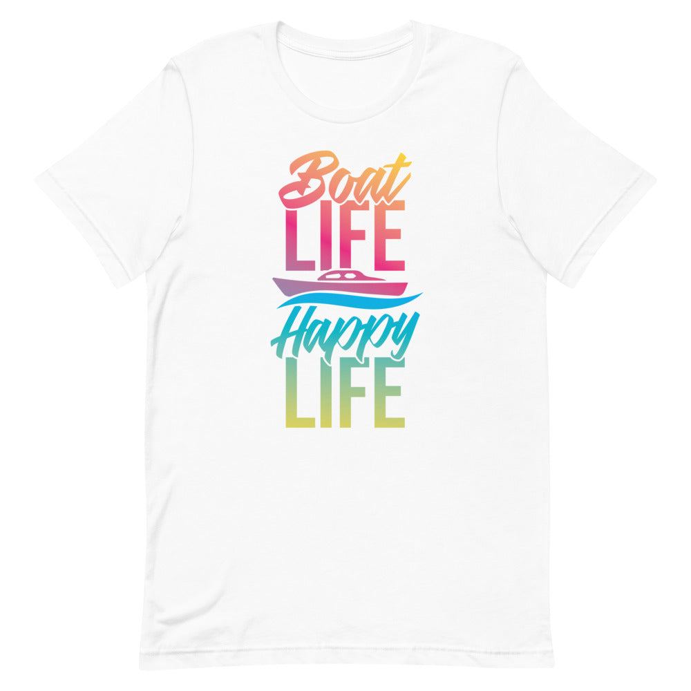 Boat Life Happy Life Men's Beach T-Shirt - Super Beachy