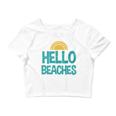 Hello Beaches Women’s Crop Tee